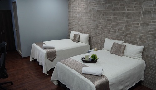 Deluxe Studio, 2 Double Beds, Garden View