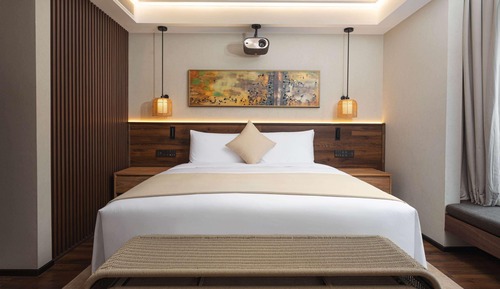Suite, 1 King Bed with Sofa bed, Smoking (Garden)