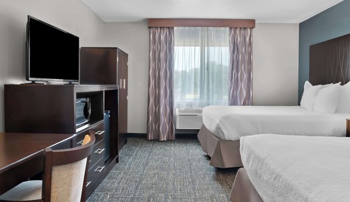Standard Room, 2 Queen Beds, Non Smoking, Refrigerator & Microwave