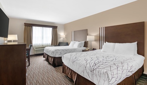 Standard Room, 2 Queen Beds, Non Smoking, Refrigerator & Microwave