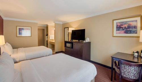 Standard Room, 2 Queen Beds, Non Smoking, Refrigerator & Microwave