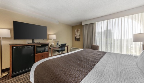 Standard Room, 1 King Bed, Non Smoking, Refrigerator & Microwave