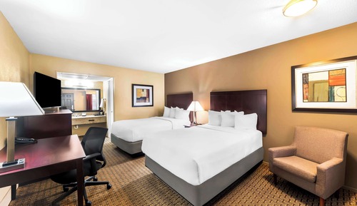 Standard Room, 2 Double Beds, Smoking, Refrigerator & Microwave