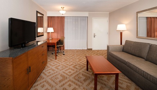 Suite, 1 King Bed, Accessible (Mobility & Hearing, Roll-in Shower)