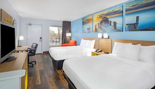 Double Room, 2 Double Beds, Smoking