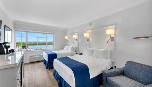 Luxury Double Room, 2 Double Beds, Bay View