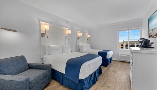 Double Room, 2 Double Beds, City View