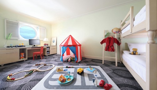 Kids Suite, Double+Single+Bunk Bed, Ocean View
