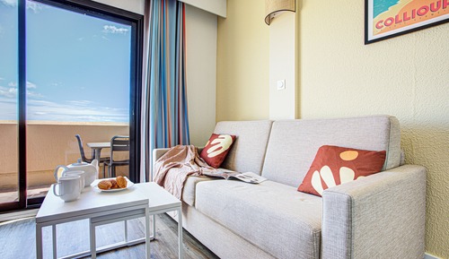 Studio 2 people - Terrace or balcony - Air conditionned - Sea view - Renovated
