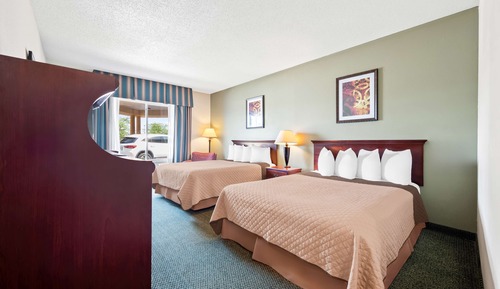 Standard Room, 2 Queen Beds, Non Smoking, Refrigerator & Microwave