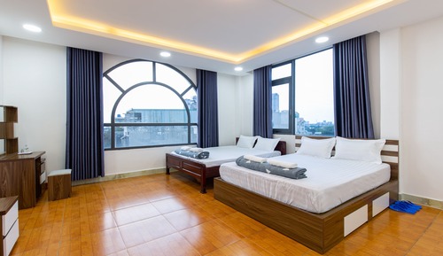 Family Room, 2 Double Beds, City View