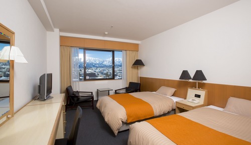 Twin Room Single Use, Non Smoking, Tateyama Mountain Range View