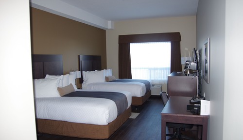 Standard Room, 2 Queen Beds, Non Smoking, Refrigerator & Microwave