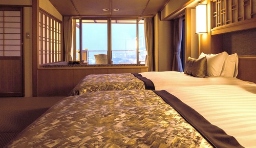 Superior Twin Room with Private Open-air Bath, Non Smoking, River View