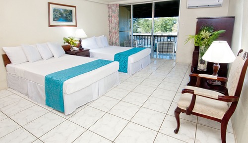 Standard Room, 2 Double Beds, Pool View