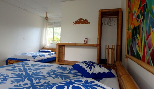 Famille-Moorea-Standard-Salle d'eau-Vue sur Jardin