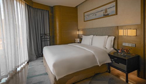 1 King 1 Bedroom Suite Living Area Lake View