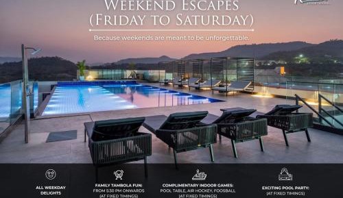 Studio Suite with 15% discount on Food & Beverage , 20% discount on laundry and 2+1 offer on selected IMFL brands from 11am to 11pm and Evening Tea coffee session