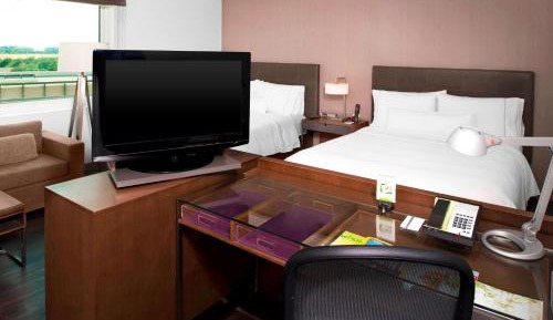 Studio with Two Queen Beds and Roll-In Shower - Mobility and Hearing Accessible