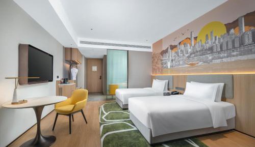 Premium Double Room with Two Double Beds and Lake View