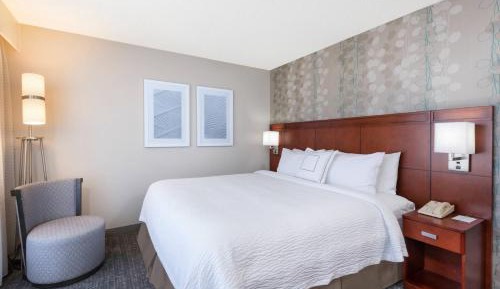 Larger Guest Room with One King Bed and Sofa Bed