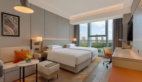 Twin Room with Sofa Bed and City View