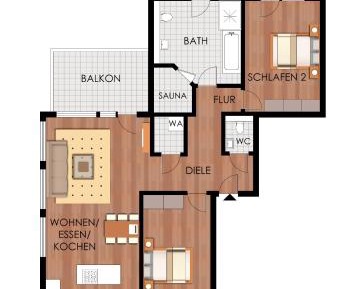 Suite with Sauna