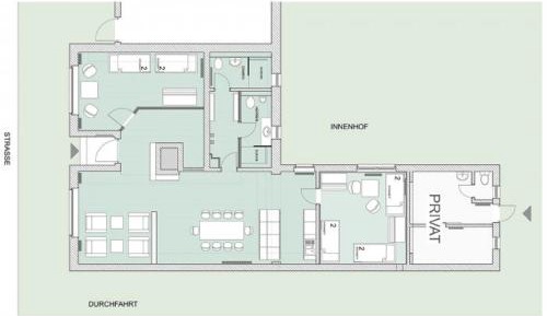Quadruple Room with Private External Bathroom