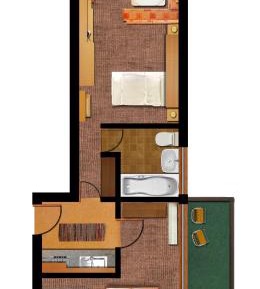 One-Bedroom Apartment with Balcony Top 2