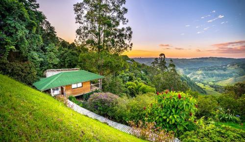 Eco lodge jacuzzi, hammock, mountain view