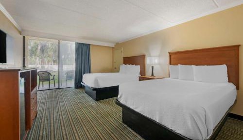 Double Room with Two Double Beds and Balcony - Non-Smoking