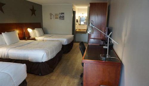 Room with Three Double Beds