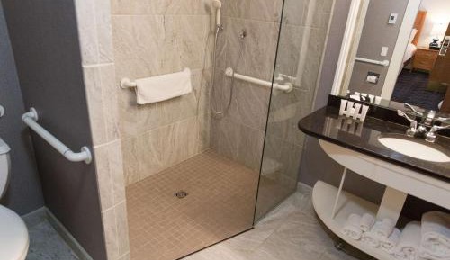 King Room with Roll-In Shower - Mobility and Hearing Access