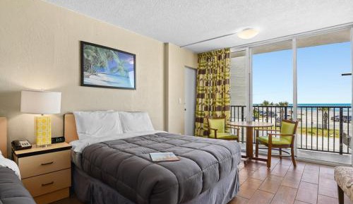 Ocean View Corner Balcony Two Double Beds