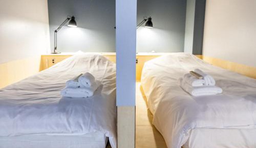 Single Bed in Male Dormitory Room with Shared Bathroom