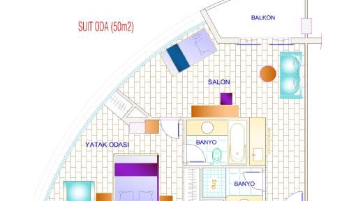 King Suite Sea View with Spa Bath