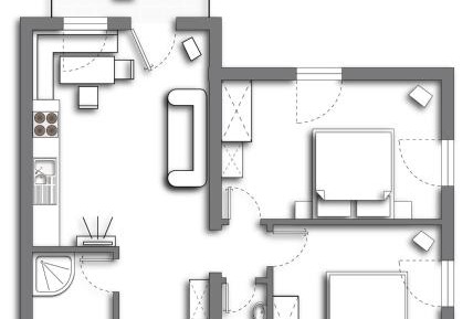 Apartment with Garden View