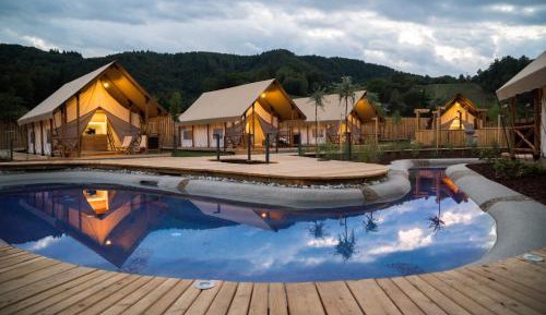 Tent with Pool