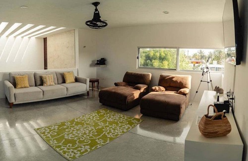 Chelem Villa | Breathtaking loft-style 3BR beach Villa, feel the