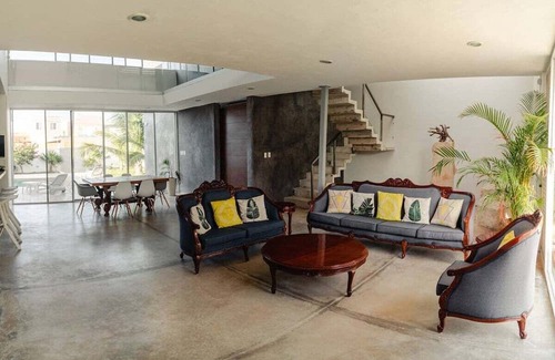 Chelem Villa | Breathtaking loft-style 3BR beach Villa, feel the