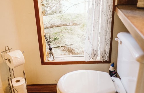 Galiano Cabin | Beautiful cabin with an outdoor deck, stunning water view & cliffside jacuzzi.