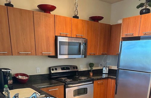 South Central Houston Apartment | Red Velvet Houston City Loft