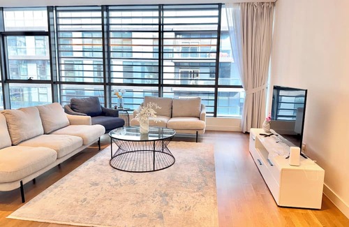 Al Wasl Apartment | City Walk 1BR, Stunning Burj Khalifa View