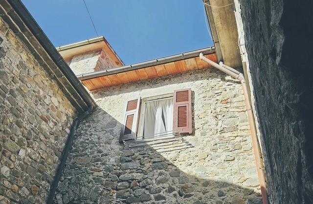 Traditional Italian stone house with large terrace and lovely view
