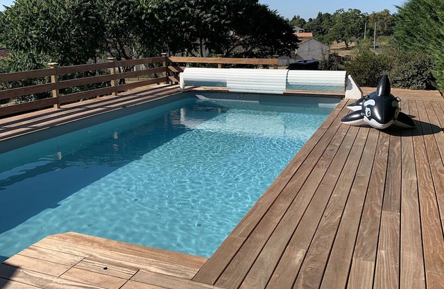 Comfortable, family-friendly farmhouse with private pool in village location.