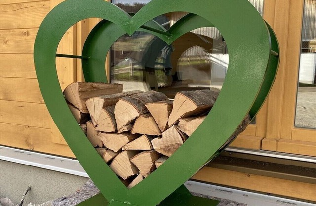 Log cabin Green Heart