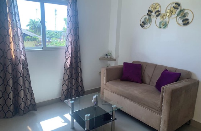 Enjoyable 1-bedroom apartment 4C con AC and more in Monte Plata