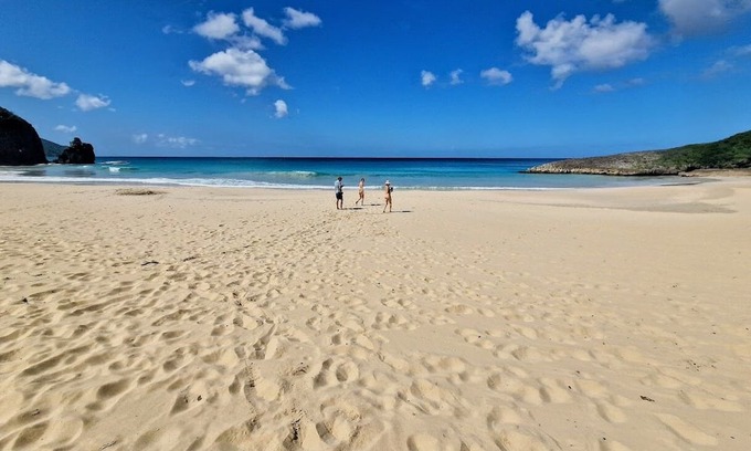 Wesley Will House | Spectacular clifftop house with hot tub next to sandy beach, stunning sea views
