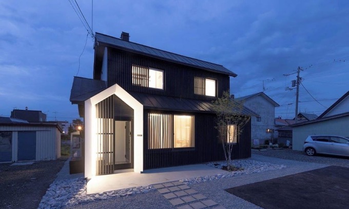 Biei House | A luxurious inn with a monochrome theme10 minutes /Kamikawagun Hokkaidō
