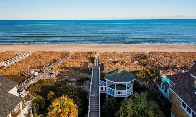 Kure Beach House | Stunning New Beach House with Ocean Views